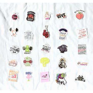 Motivation Workout Gym Stickers Lot of 25